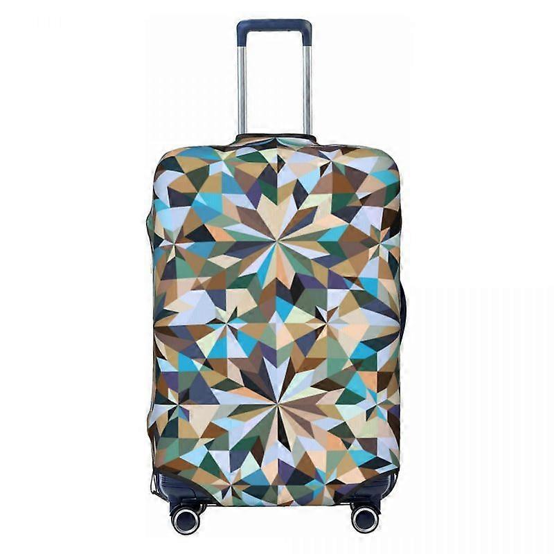 Mosaic Geometric Pattern Suitcase Cover Dust Cruise Trip Holiday Practical Luggage Supplies Protector