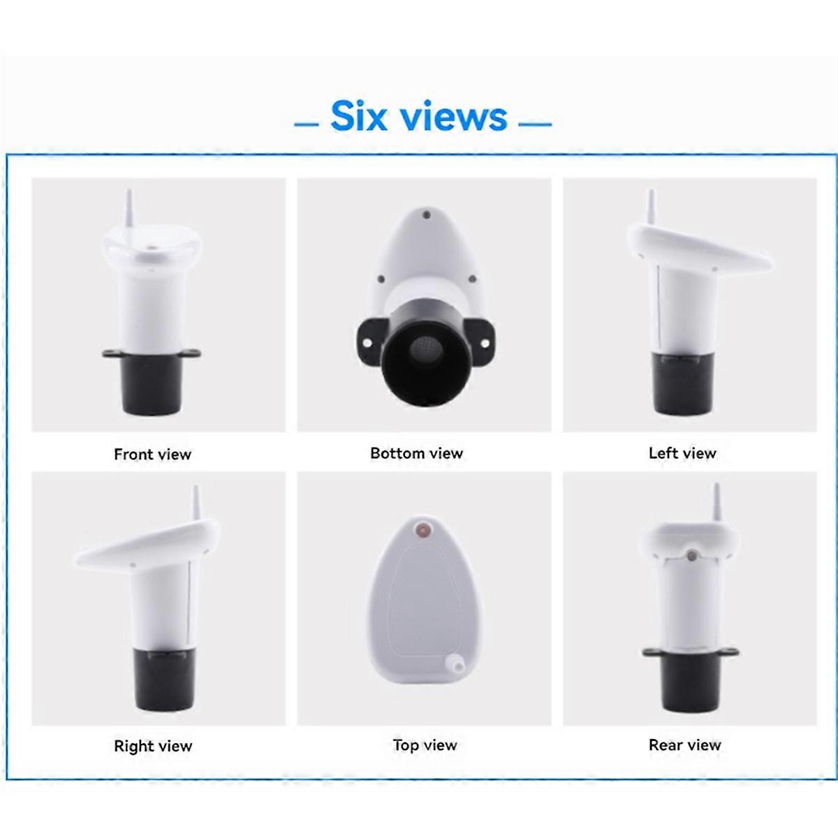 Wireless Water Level Indicator Gauge Water Tank Sensor Liquid Level Sensor Digital Thermometer Clock Water Level Meter