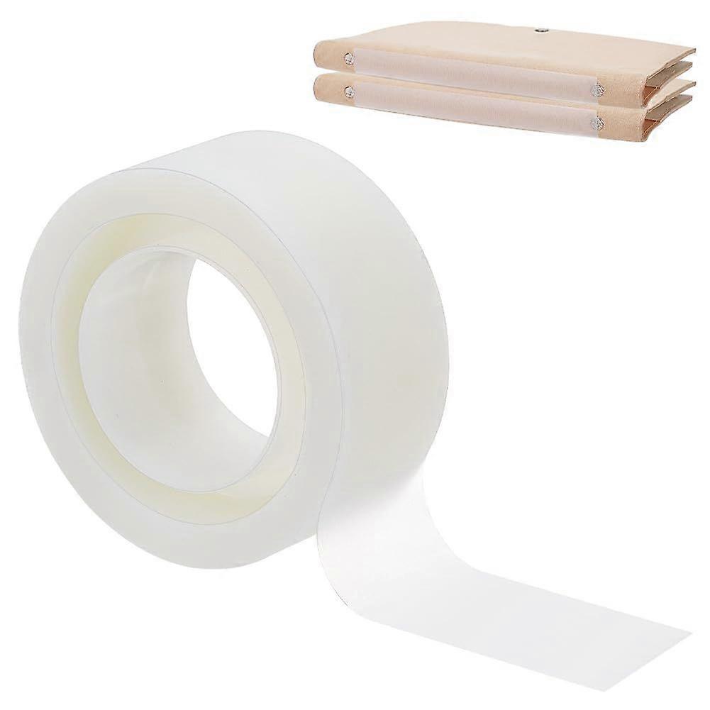 2 Rolls 10m/10.9 Yards Clear Bookbinding Tape 0.7 Inch Wide Clear Plastic Book Repair Tape Book Hinging Repair Tape for Repairing Binding of Old Books