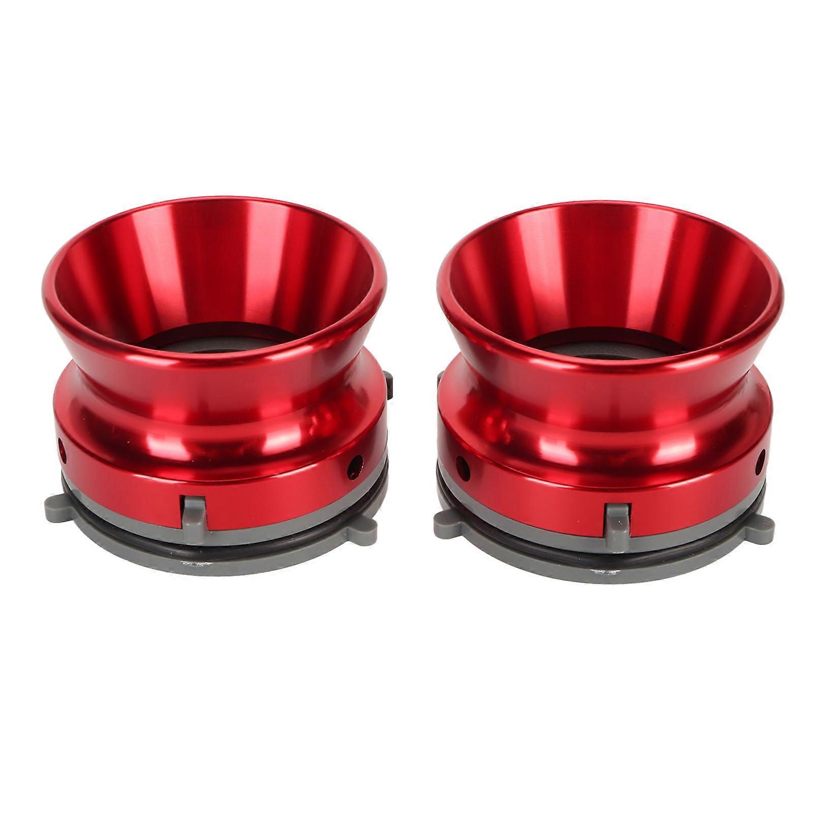 Universal NAB Hub Adapters for Reel Tape Recorders - Aluminum Alloy, 2PCS, Red