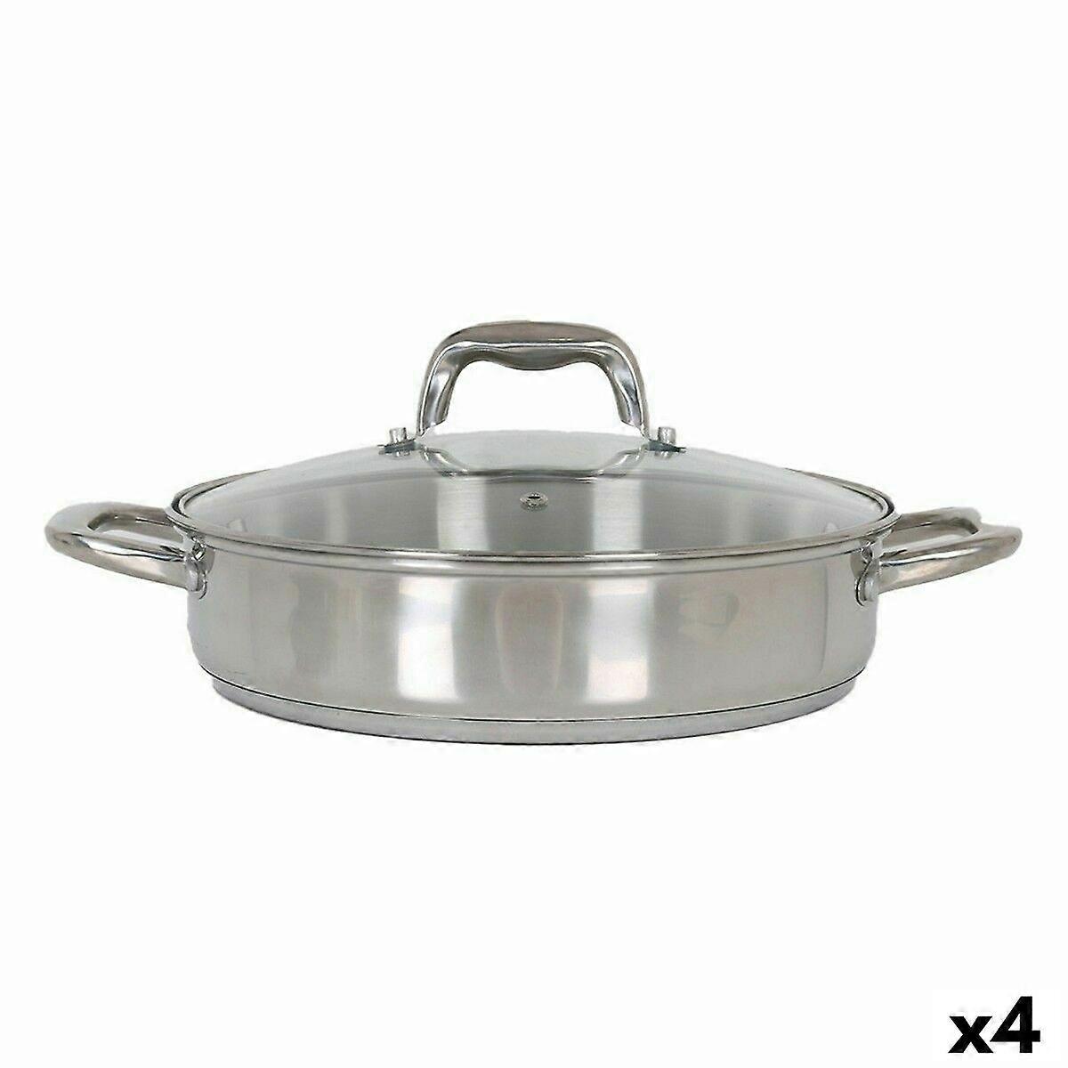 Topf mit Glasdeckel Quttin 3,1 L (4 Stück)