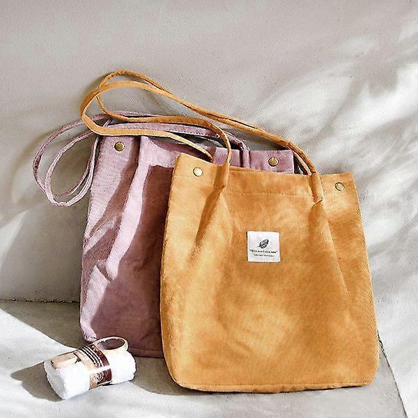 Borsa a mano in velluto a coste borsa a tracolla casual da ragazza