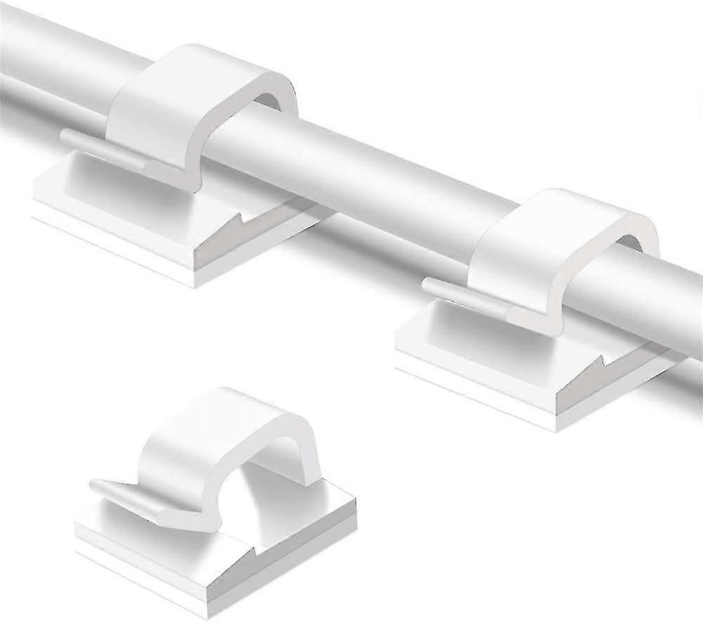 50pcs Cable Clips Adhesive Cable Organizer Cord Holder Durable Strong