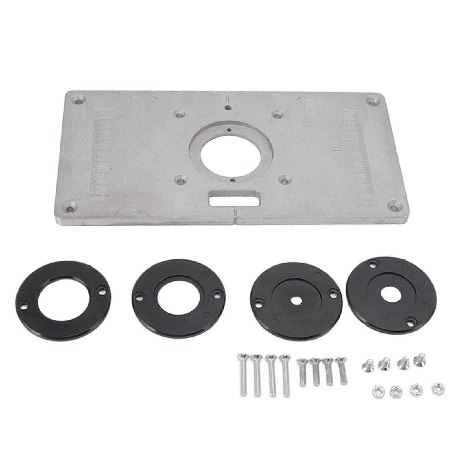 Router Table Insert Plate Aluminum Multifunction Router Insert Plate Template for Woodworking Wood Tools