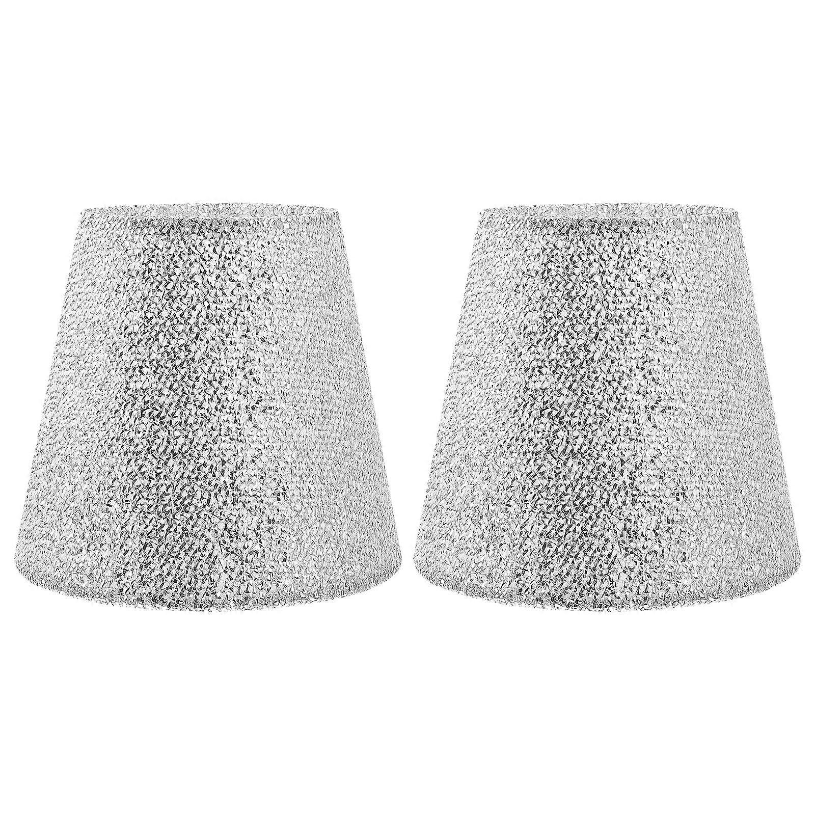 2Pcs Creative Cloth Art Lampshade Table Light Shade Home Light Protector