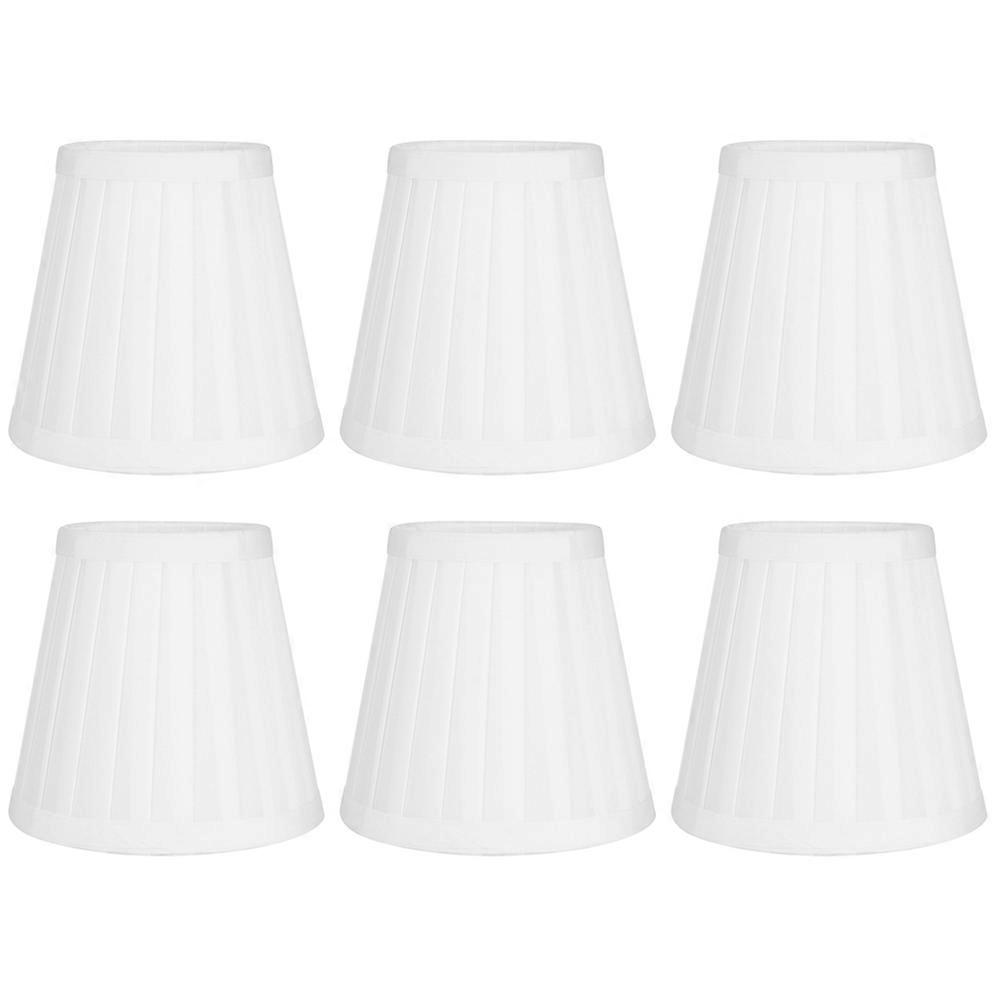 6pcs Lampshade Replacement for E14 Bulb Interface Wall Light Ceiling Light Cover Shade White