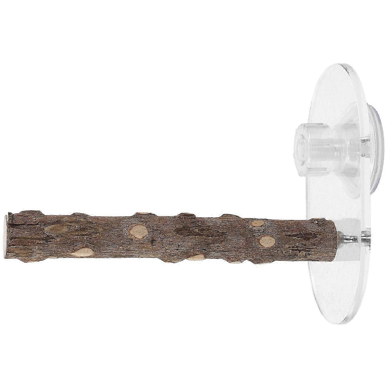 Suction Cup Standing Bracket Rustic Parrot Stand Stable Sucker Parrot Bird Perch