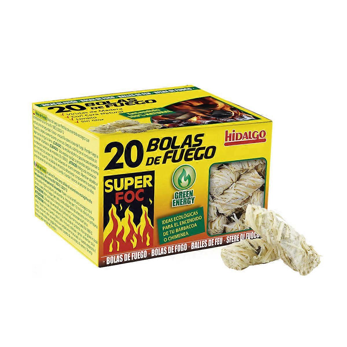 Fireballs for ignition Super Foc Wood Wax Ecological 20 Units