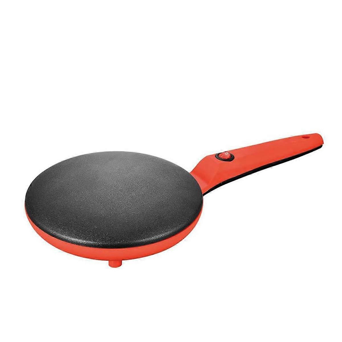 Red 220V Electric Round Non-stick Pancake Maker Crepe Machine Frying Pan Pizza Baking Tools