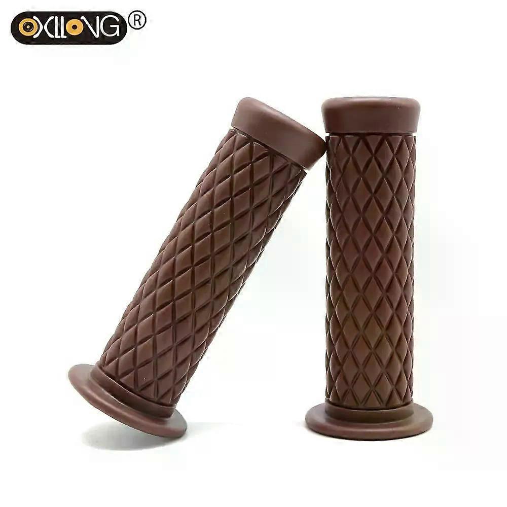 دراجة نارية الرجعية المطاط دراجة نارية الكلاسيكية غير قابلة للانزلاق مقبض بار unviersal خمر موتو المقود لمقهى متسابق قبضة دراجة نارية