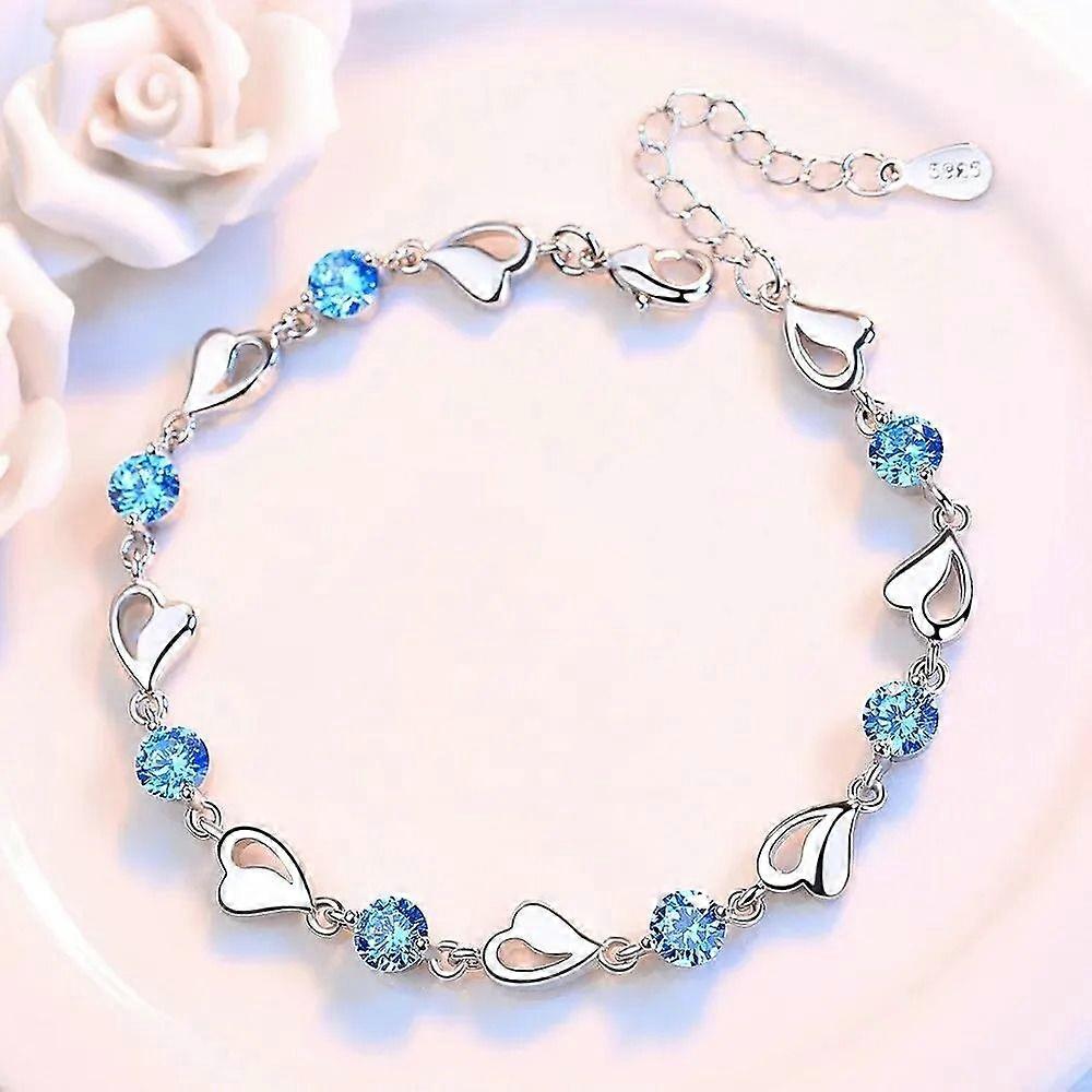High quality retro heart bracelet for wedding with spherical cubic zirch