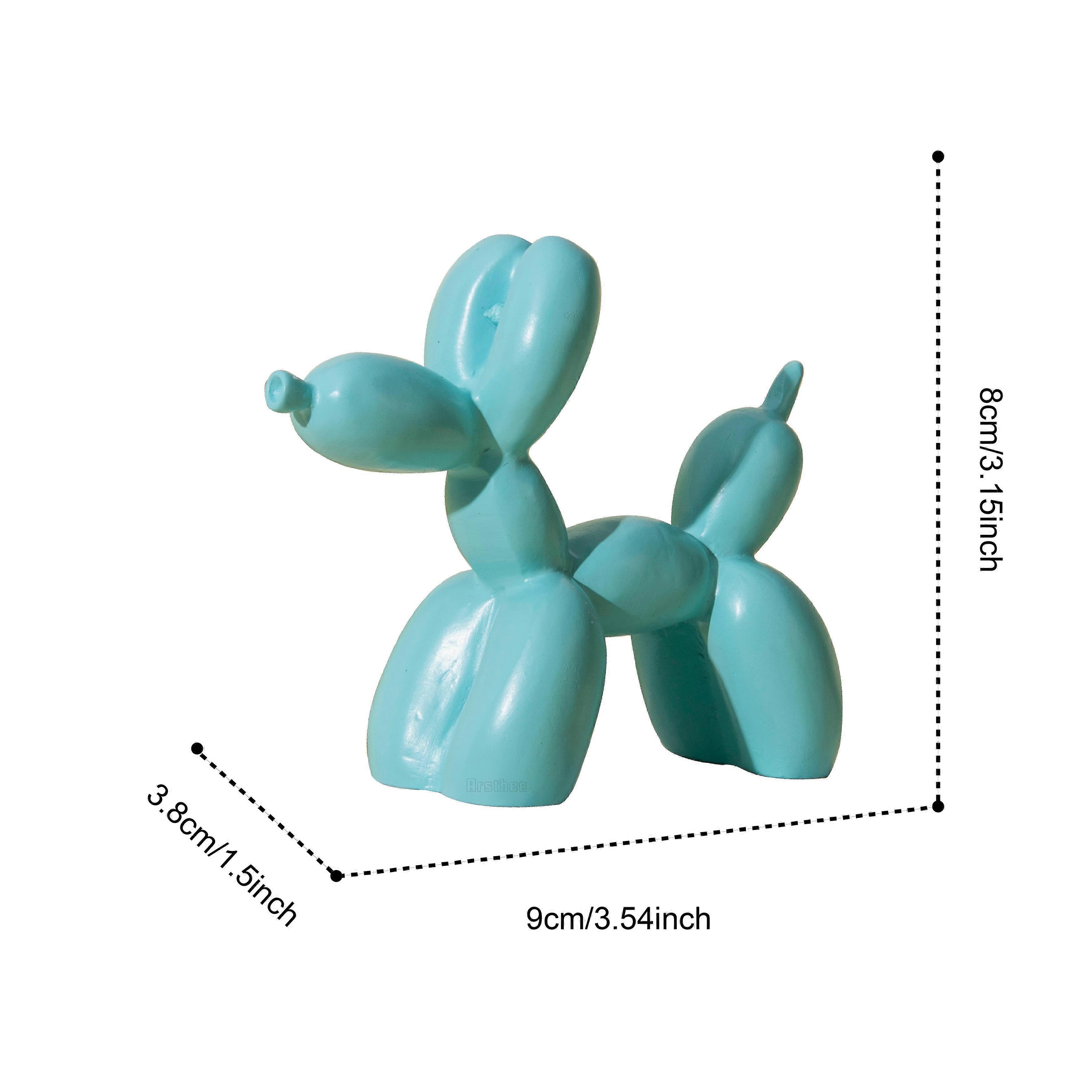 Balloon Dog Desktop Ornament Living Room Sculpture Decor Nordic Style Figurine Resin Cretative Animal Craft Statue Home Art Gift WBL