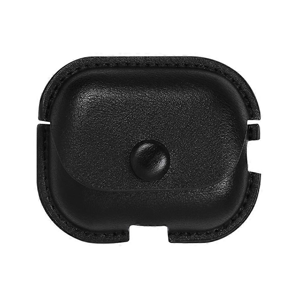 AirPods Pro 2 için Litchi Doku PU Deri Kulaklık Koruyucu Kılıf Kancalı AirPods Pro 2 için Kancalı