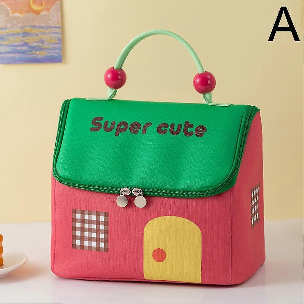 Portable Insulated Bag with Large Capacity Lunch Box Bag and Handheld Lunch Bag