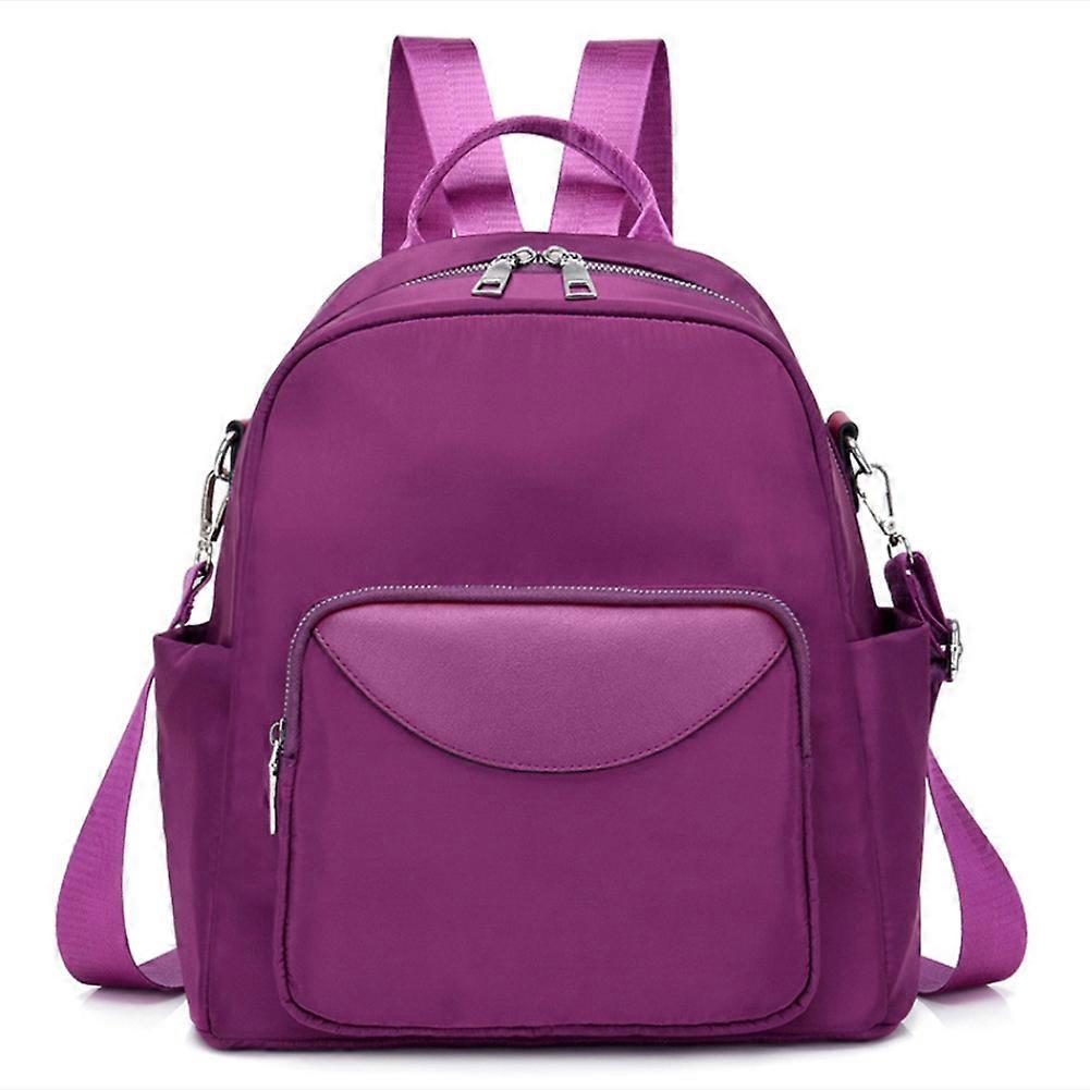 Urban minimalist style nylon women's backpack