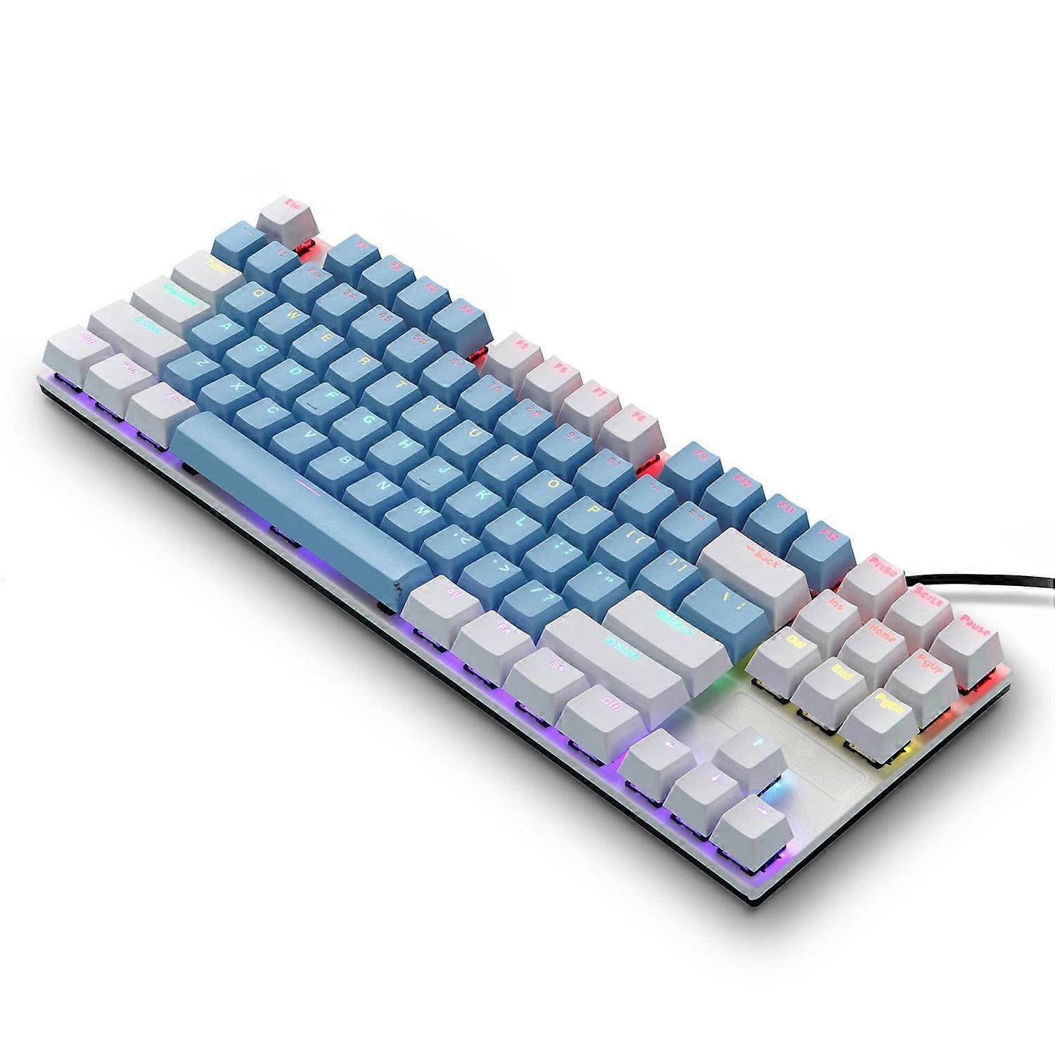 IBLANCOD K87 87-Key Conflict Free Mechanical Keyboard with Colorful Backlit for Home/Office/Gaming