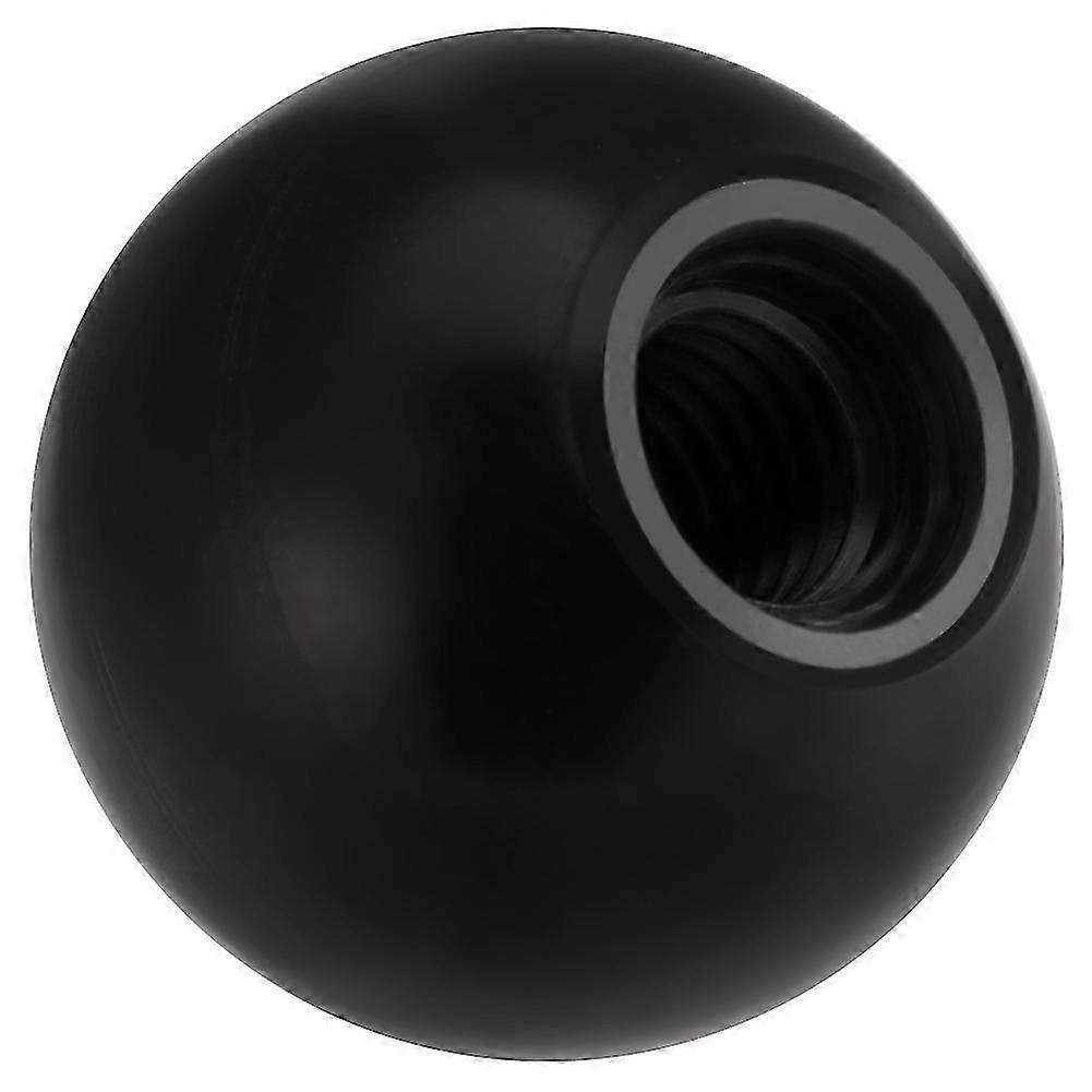 10pcs Universal Lathe Tractor Machine Plastic Round Ball Knob Handle (Black AM6*20)