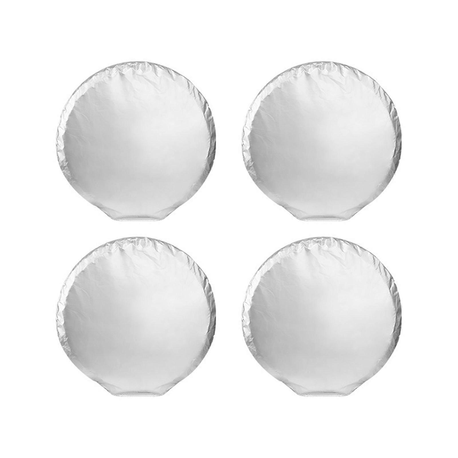 Weather Resistant Tire Protectors with Anti Wind Hooks Multipurpose Car Wheel Covers with Strong Wind Hooks for Vehices Silver