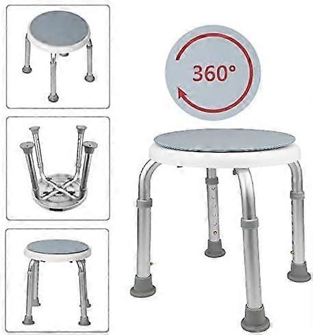 Height Adjustable Shower Bench with Anti-slip Design for Customizable Support and Security