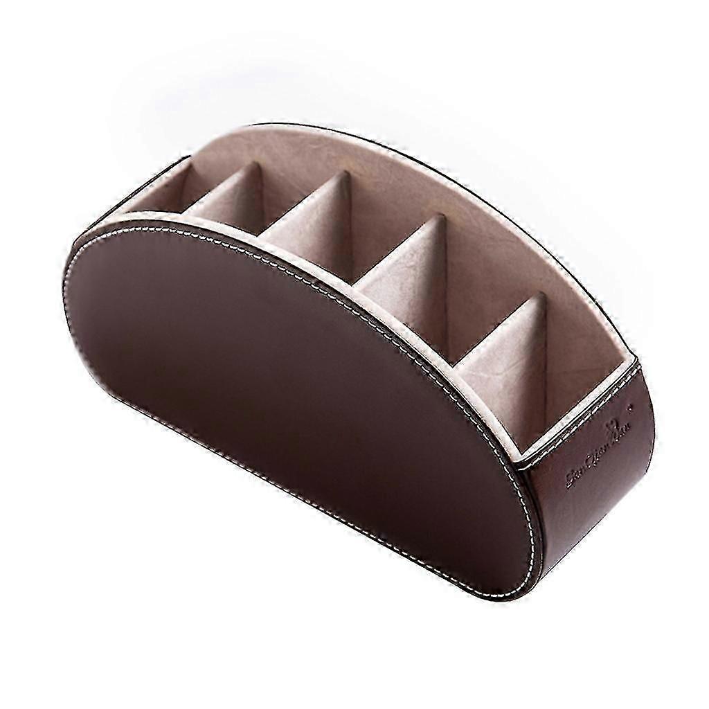 Remote Control Holder with 5 Compartments TV Remote Storage Box Tray Desktop