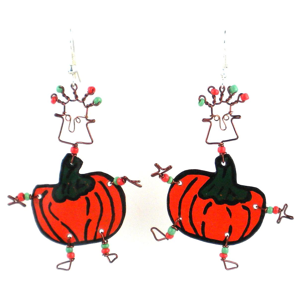 Dancing Girl Pumpkin Earrings Creative Alternatives
