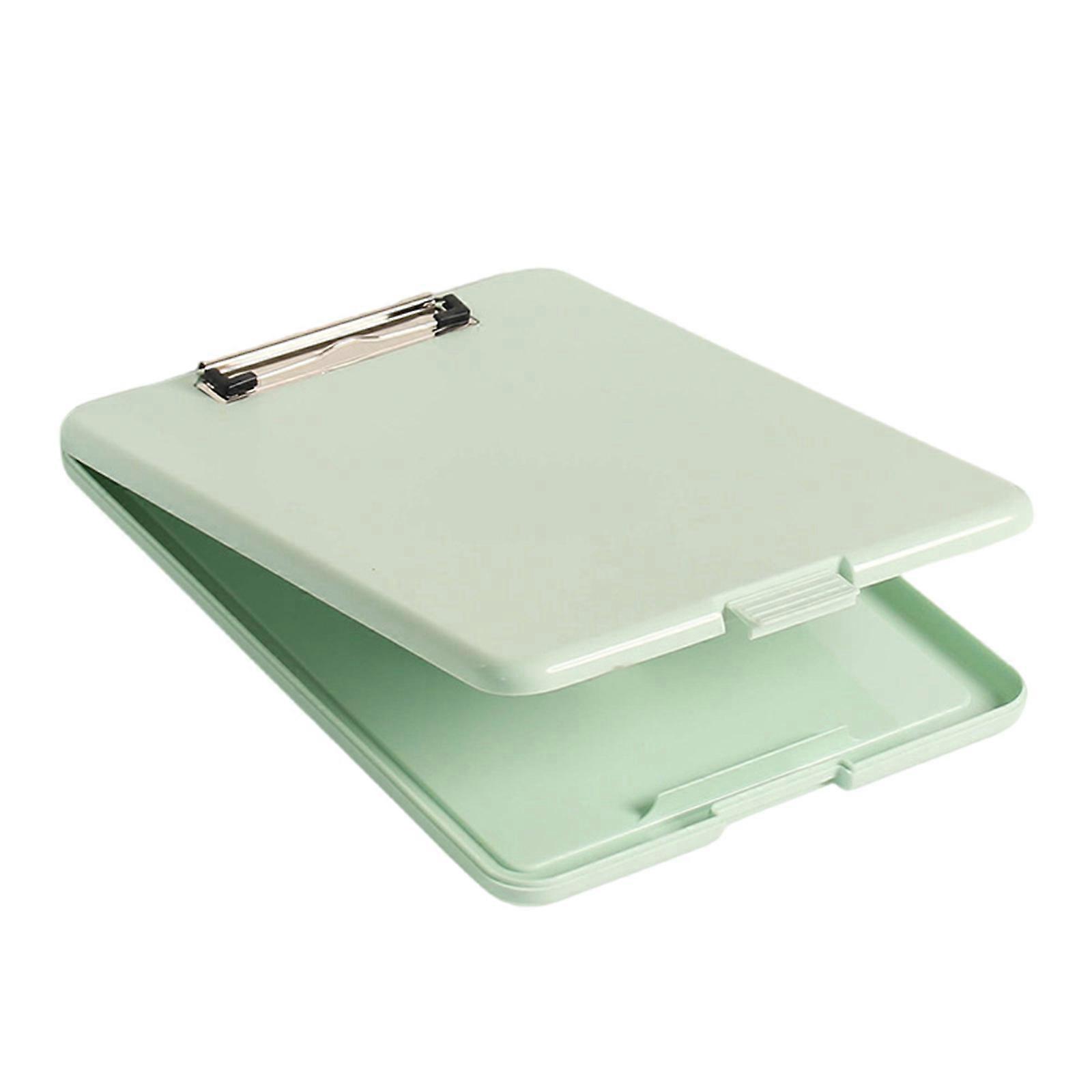 Chemise multifonctionnelle avec presse-papiers Résistance à l’eau Organisateur de fichiers Box Office Bloc d’écriture pour l’école d’enseignement de l’élève Vert