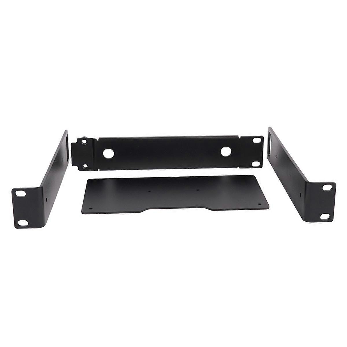 Rackmount Rack Metal Frame for Wireless Microphone System Black