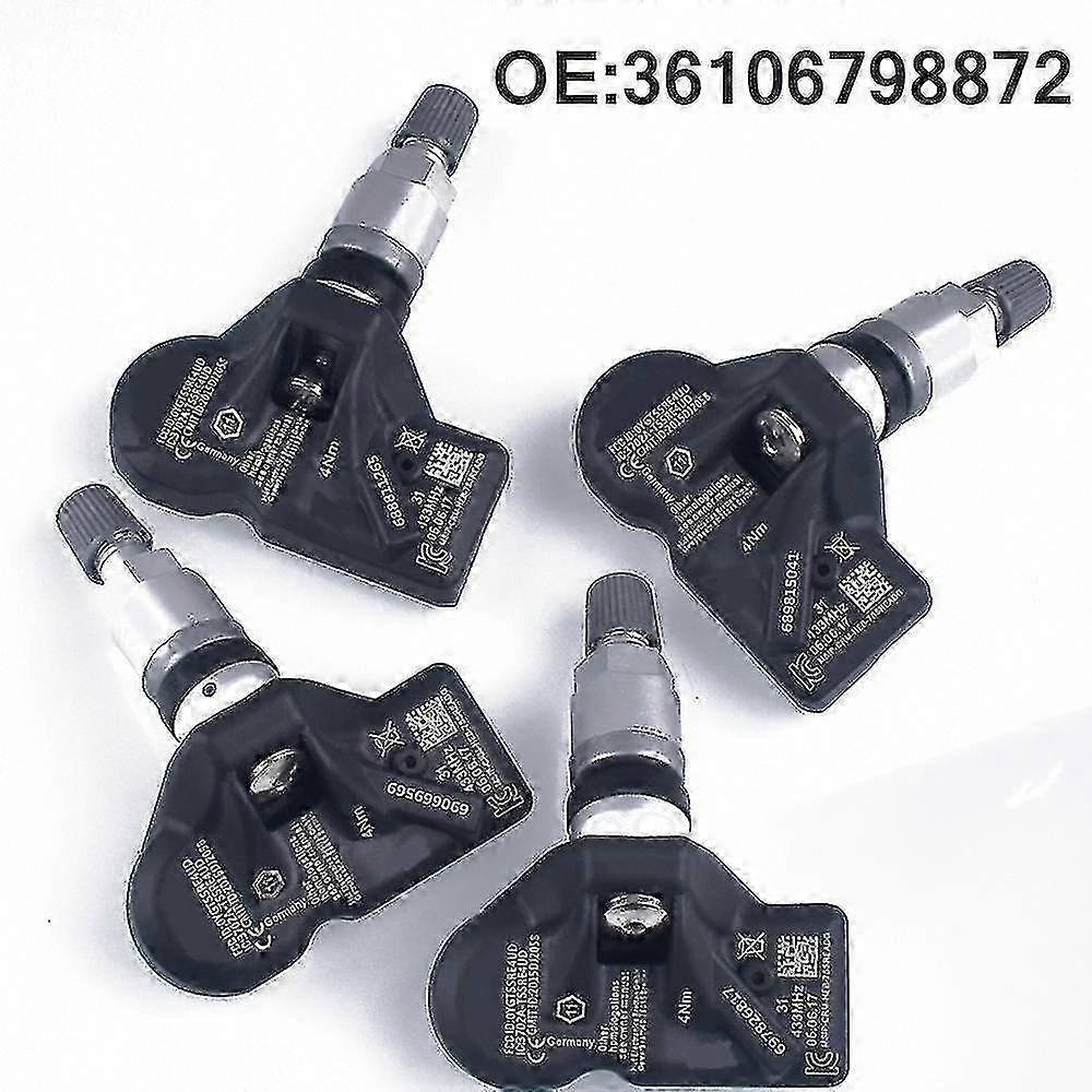 Car Tpms Tire Pressure Monitor/warning System Sensor (4 Pcs) for BMW 5 Series (520i, 525i, 540i) F07 F10 F11
