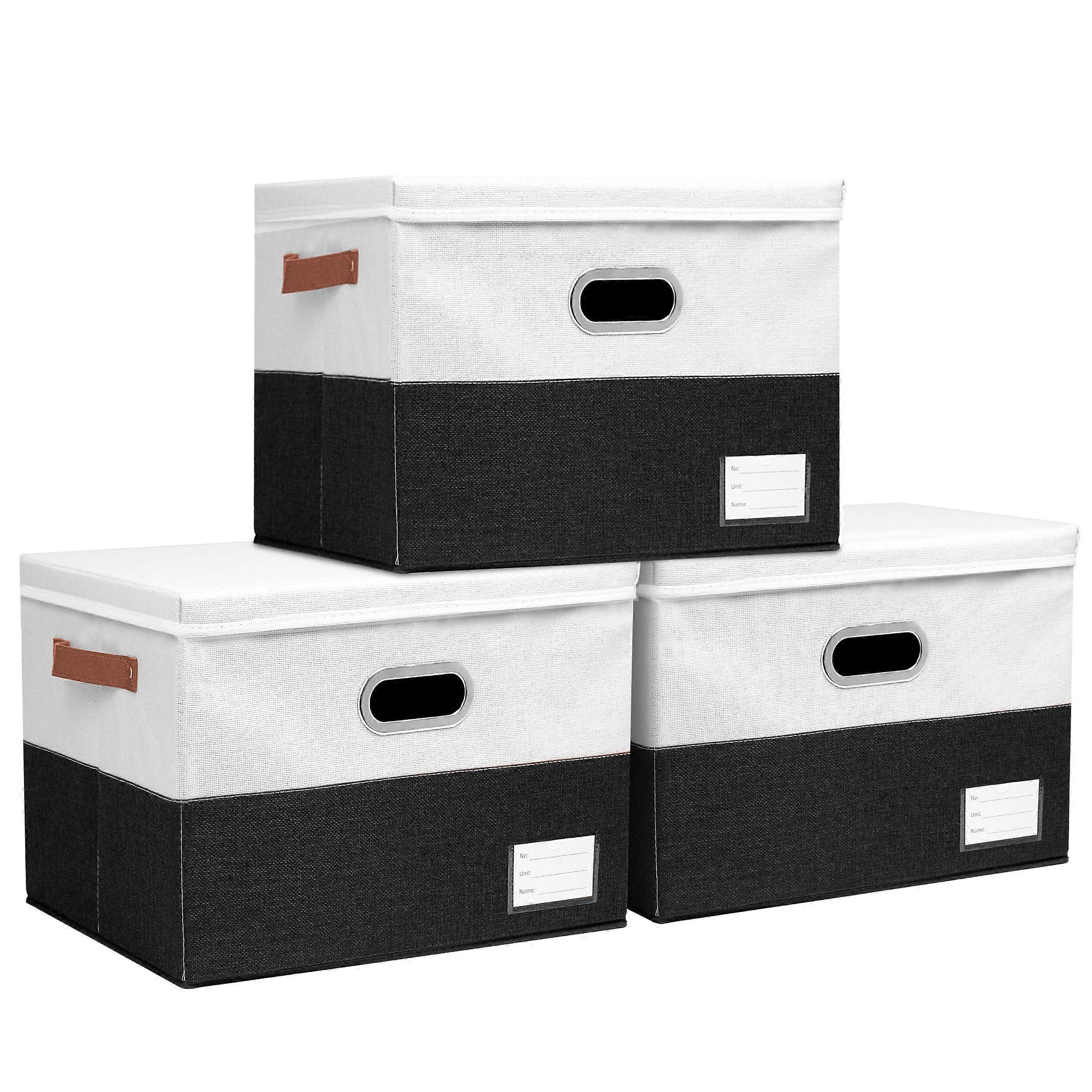3 PCS Foldable Fabric Storage Boxes for Closet Organization 1711.811.8in