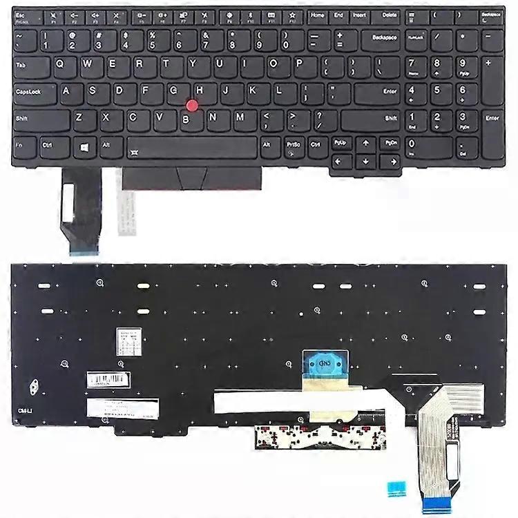 Lenovo ThinkPad E580 E585 E590 Keyboard-US Version,Black,Compatible with P52 P53 P72 P73 Black