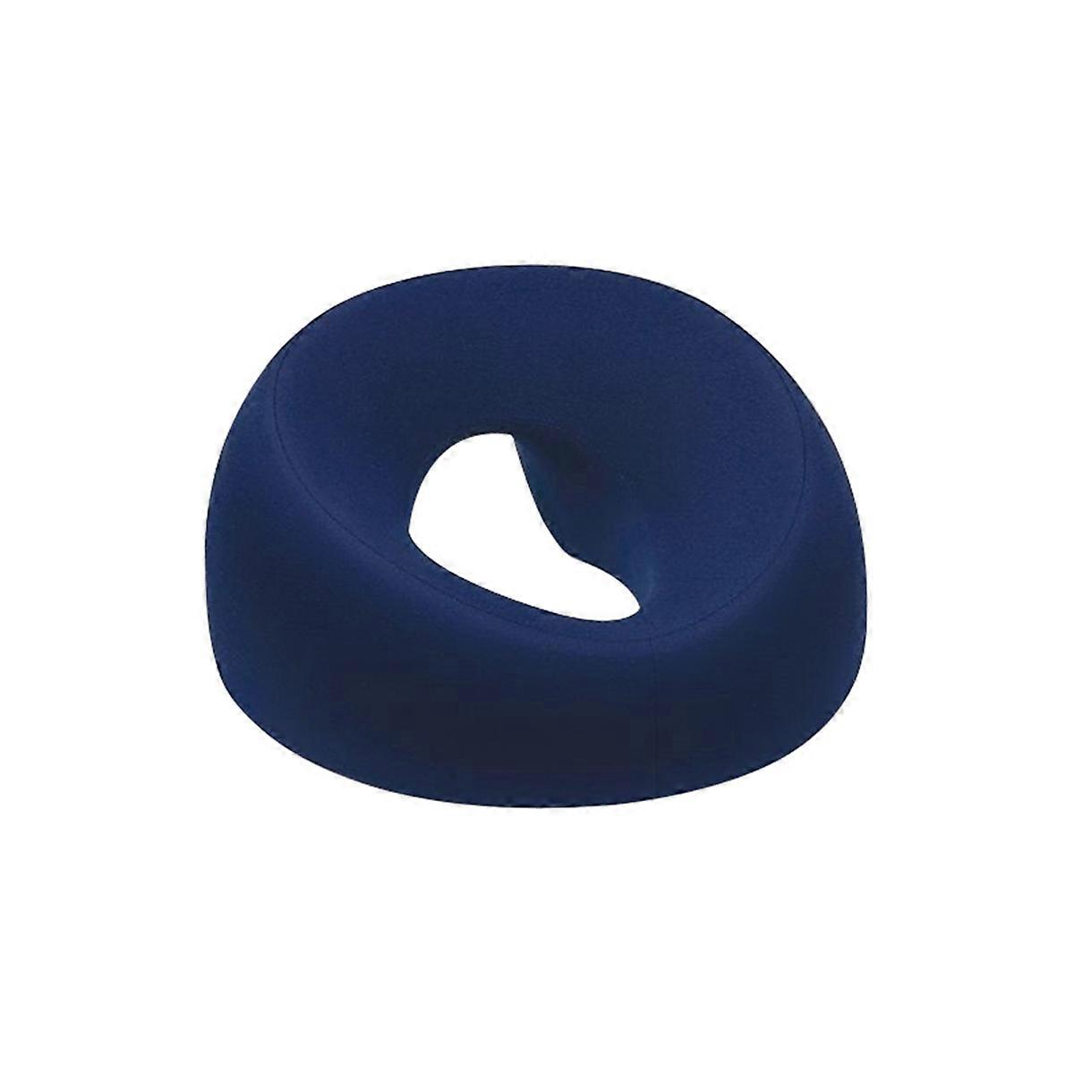 Ergonomics Lying Down Pillow Memory Foam for Beauty Salon Navy blue