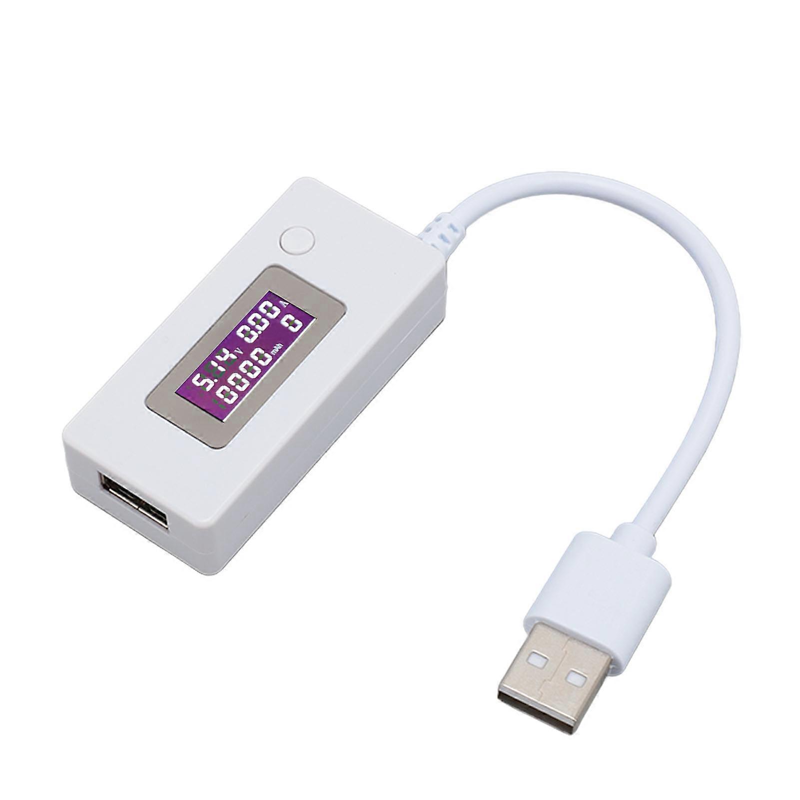 USB Charger Detector High Accuracy Plug and Play Portable USB Voltage Current Power Meter for Phone