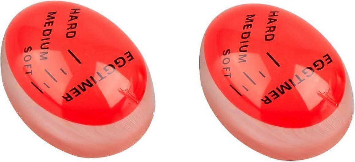 2PCS Colour Changing Egg Timer Creative Egg Raw and Cooked Observer Kitchen Tool Suitable for Home Dining Room Kitchen