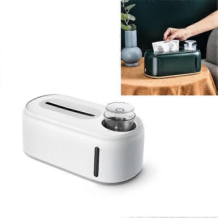 Humidifying Tissue Box Creative Wet And Dry Tissue Box Pure White Gray Bottom