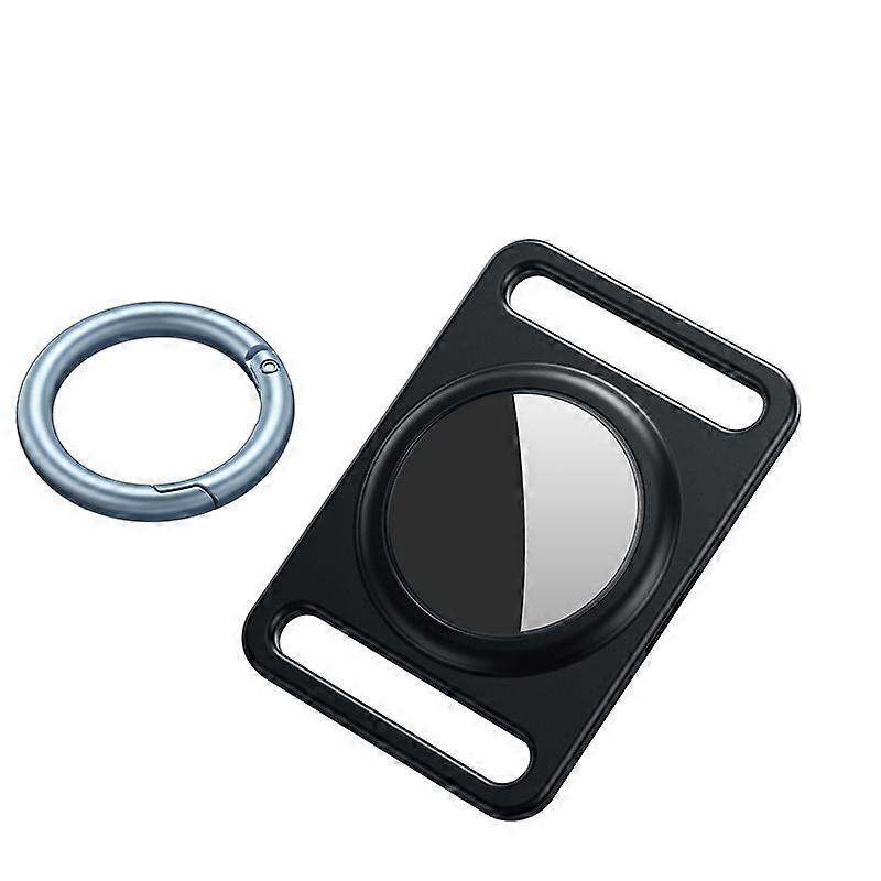 (New) Magnetic Metal Protective Cover Case with Switchable Keychain Ring For AirTag