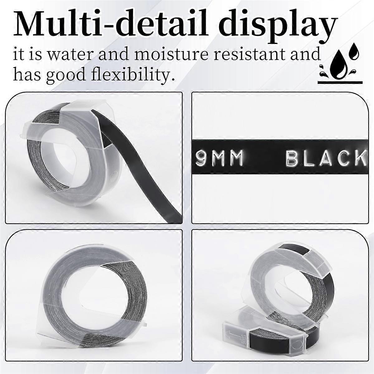 6 Pcs Label Tape Compatible with Embossing Label Tape