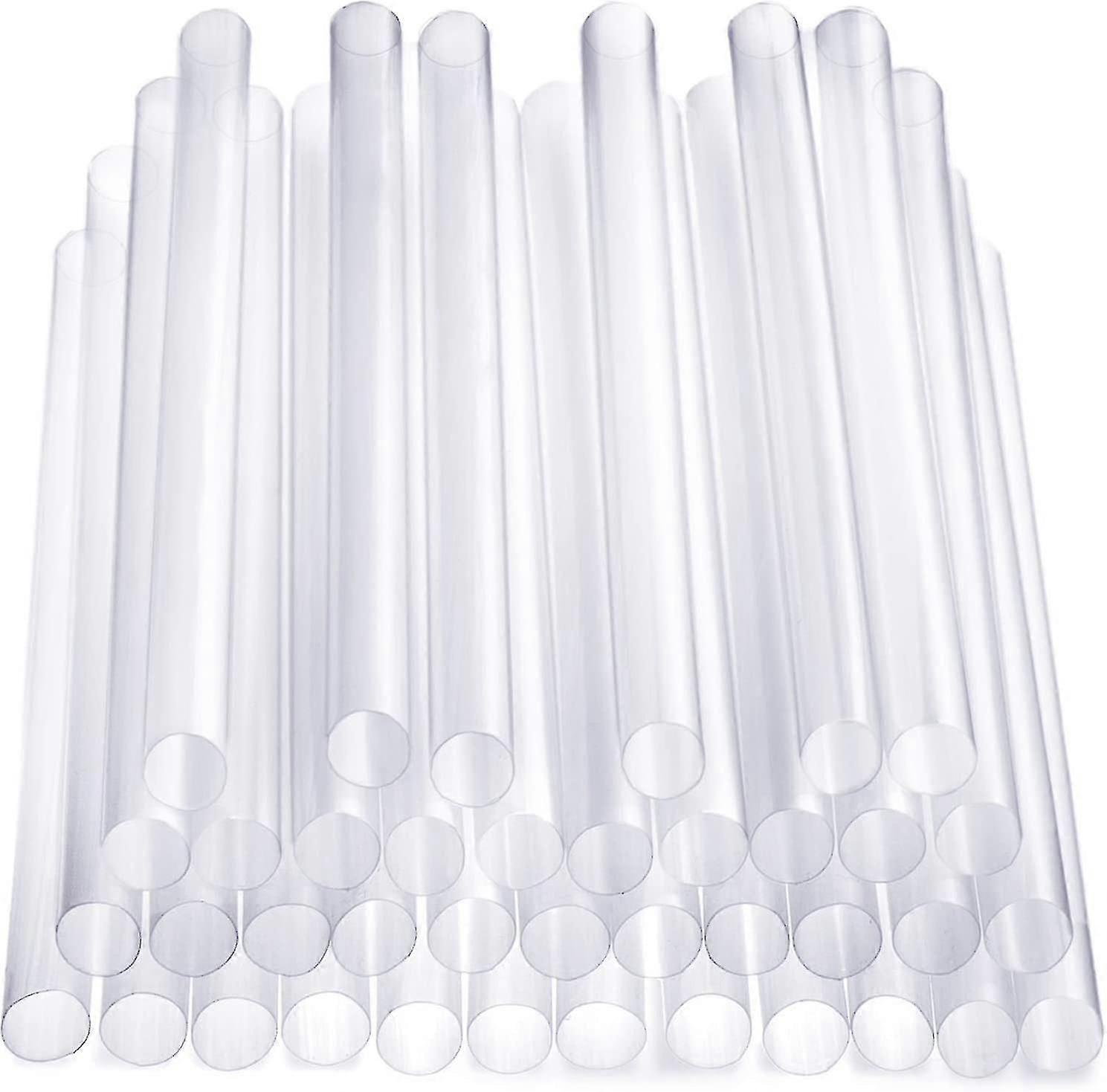 [100er Packung] Klare Jumbo Smoothie Strohhalme 210x11mm