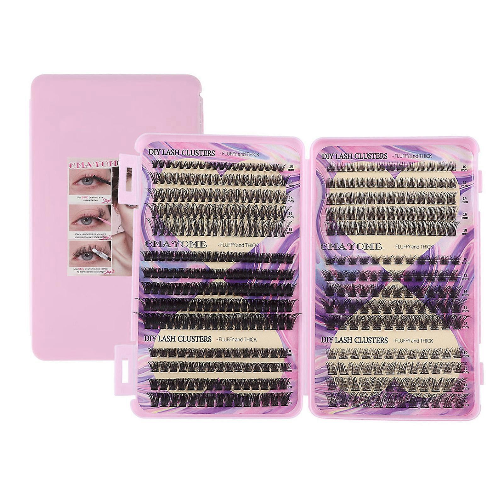 433pcs Long Individual Lashes D Curl Individual Lashes Lash Clusters Ideal for Cosplay and Costume Parties