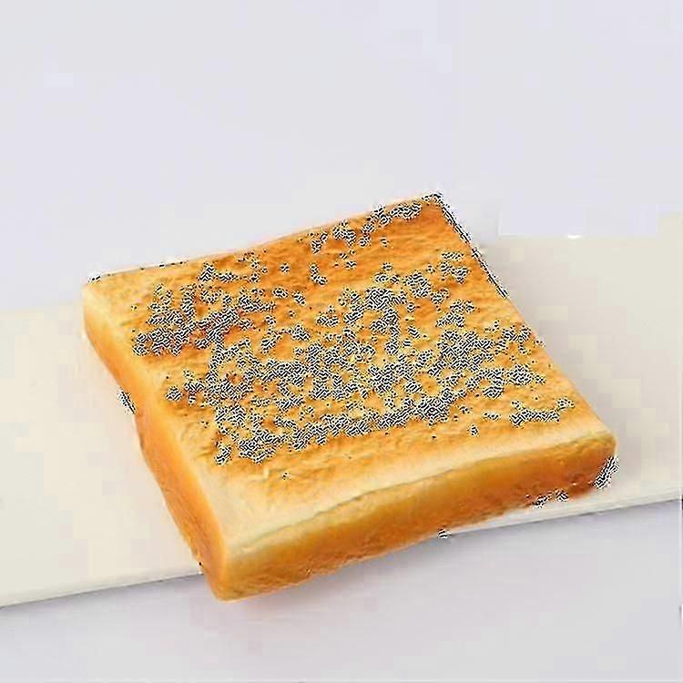 2pcs Artificial Bread Fake Sliced Bread False Toast Bread Slice Simulation Food Model Bakery Display Photography Prop