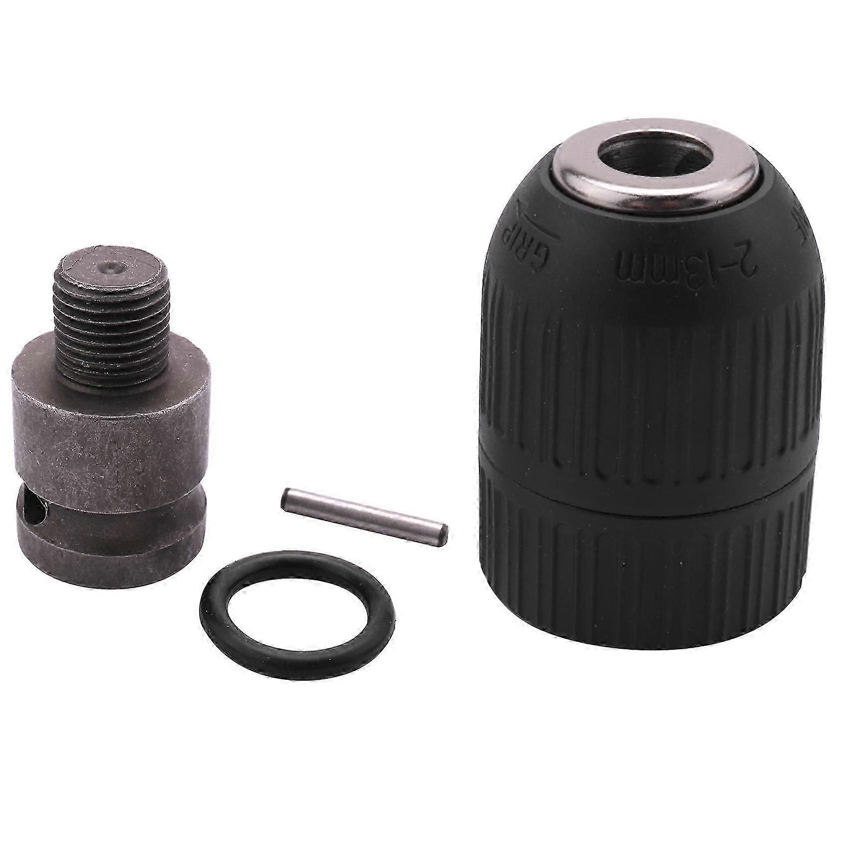 2-13mm 1/2-20UNF with 1/2 Chuck Adaptor Self-Locking Keyless Electric Drill Chuck compatible with Impact Wrench