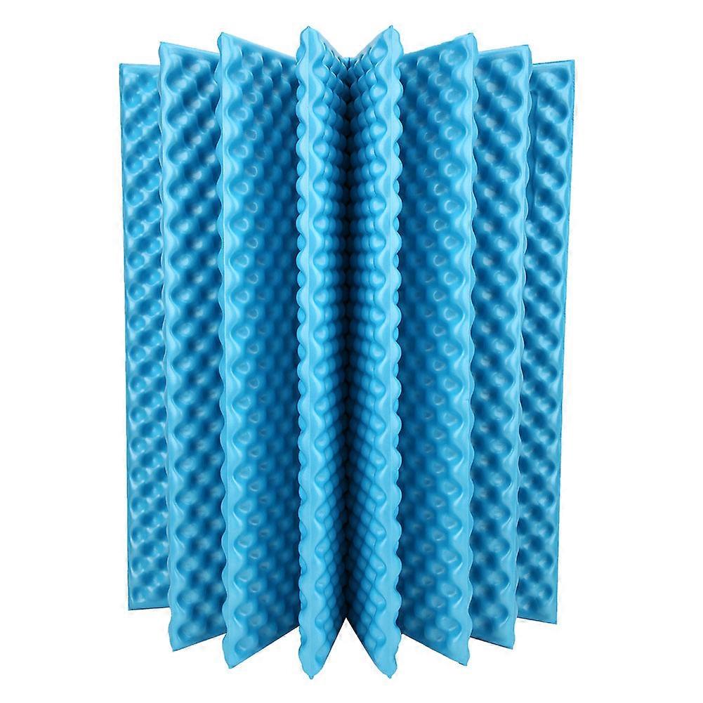 Blue Foldable Waterproof Foam Mat for Camping and Picnics