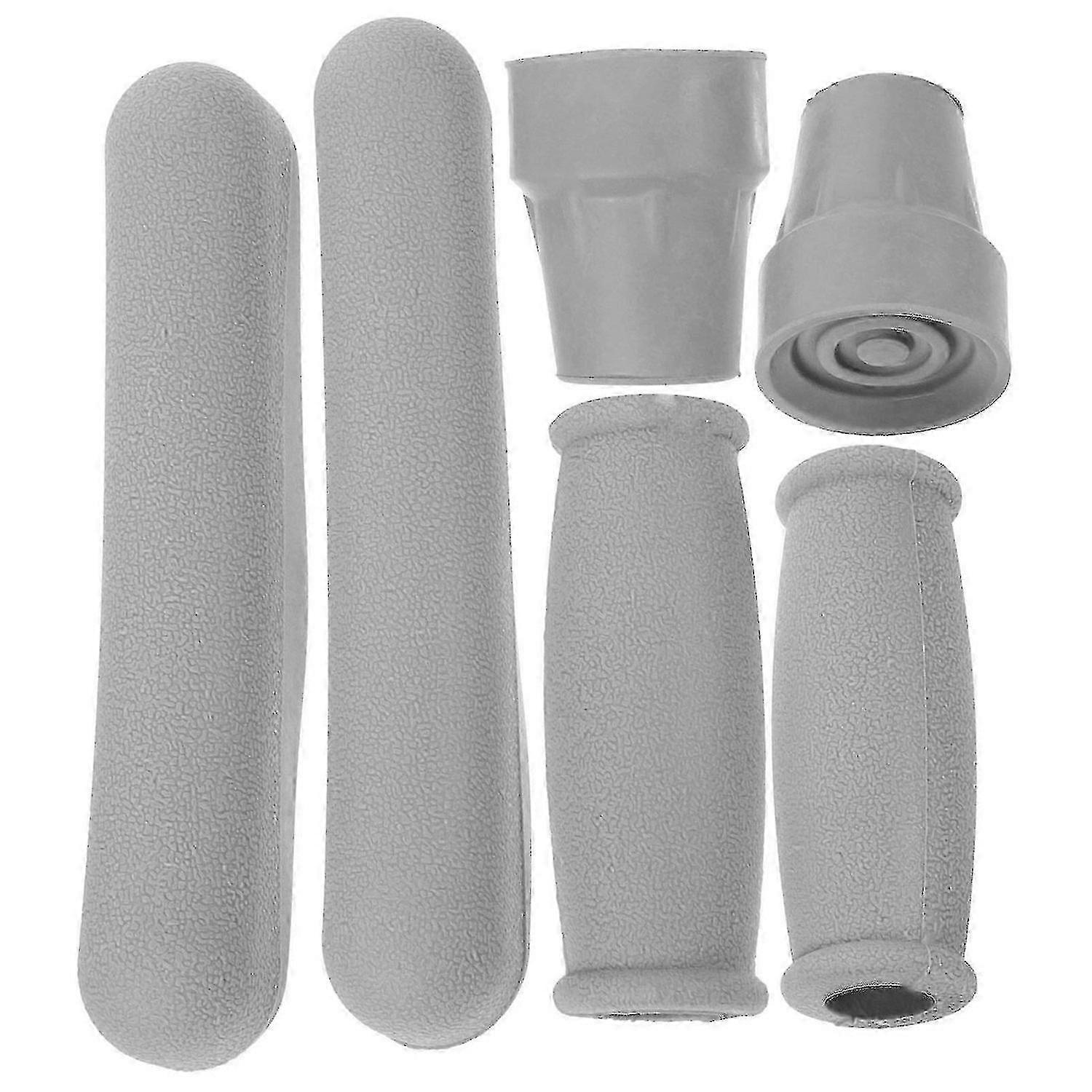 1 Set Of Crutch Kit Underarm Hand Grip Comfortable Feet Cap Crutch Pad For Armpit Crutch Tool Edition C