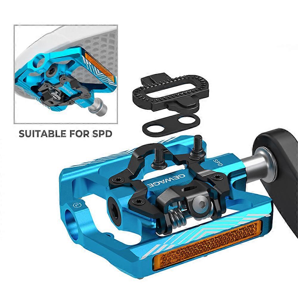 Mountain Bike Pedals with Reflector Lightweight Aluminum Bicycle Pedals for SPD