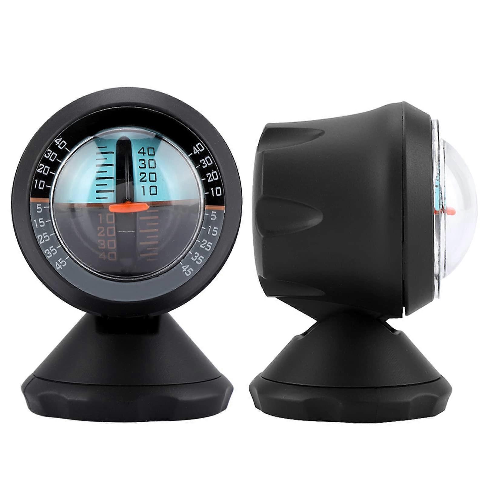 Car Vehicle Inclinometer Slope Indicator Meter Level Tilt Gauge Gradient Balancer Tool for Boats and Compasses