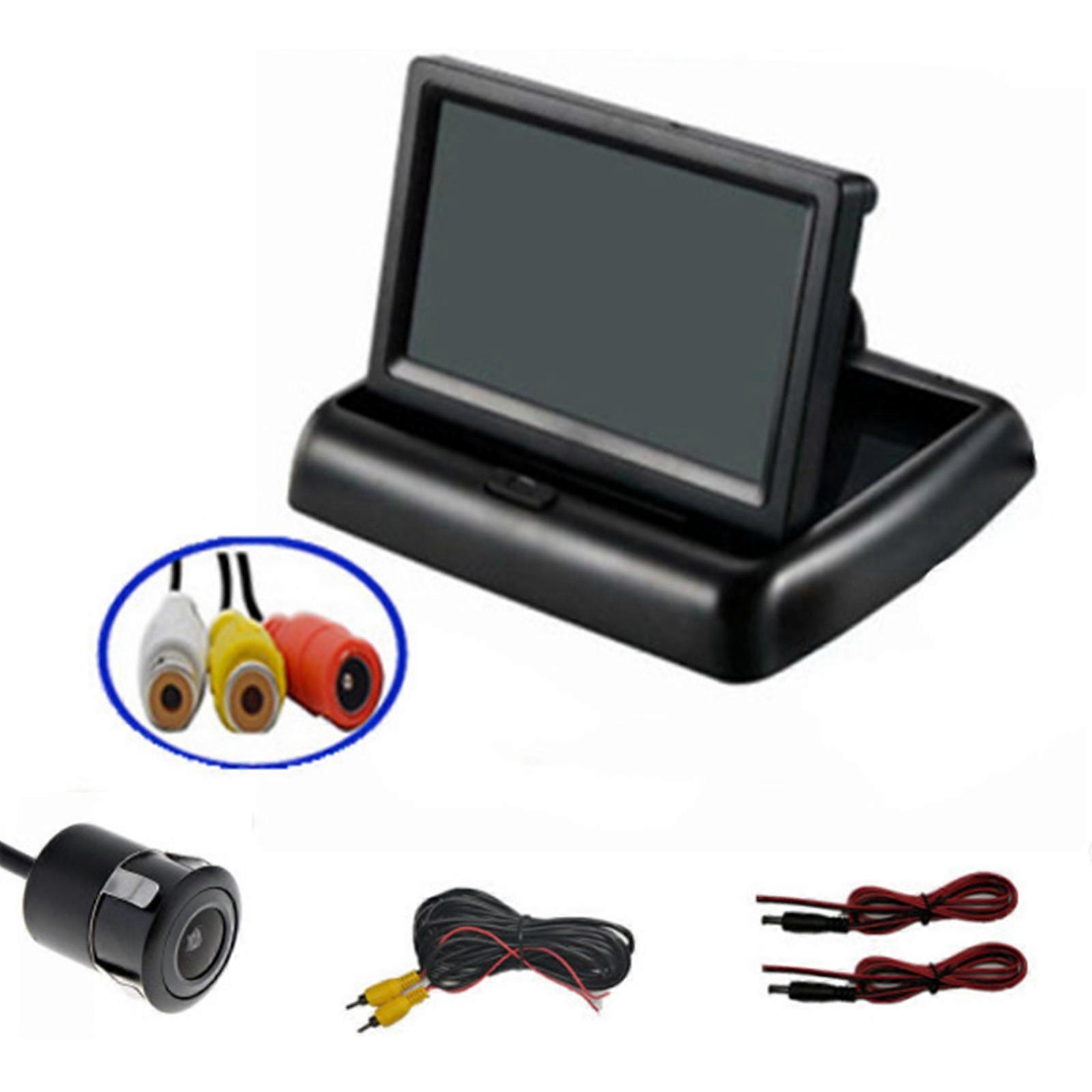 Car Monitor 4.3in Monitor For Rear View Camera Foldable Color TFT LCD 4.3in HD Screen For Car Reversing PUW2068