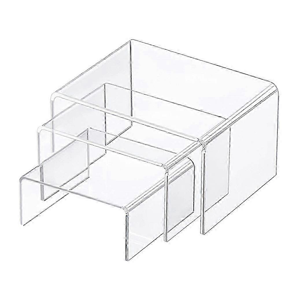 Clear Racks Acryl Riser 3 4 5" Stand Set Sieraden Verzamelbare Showcase Display