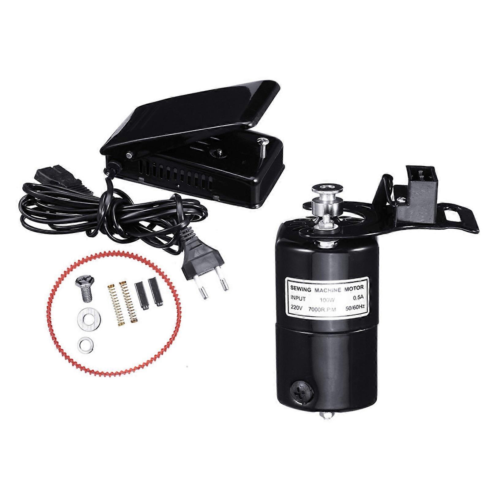 User Friendly 100W Sewing Machine Motor Foot Pedal Set Adjustable Speed Pedal Great for Various Fabrics and Easy Setup