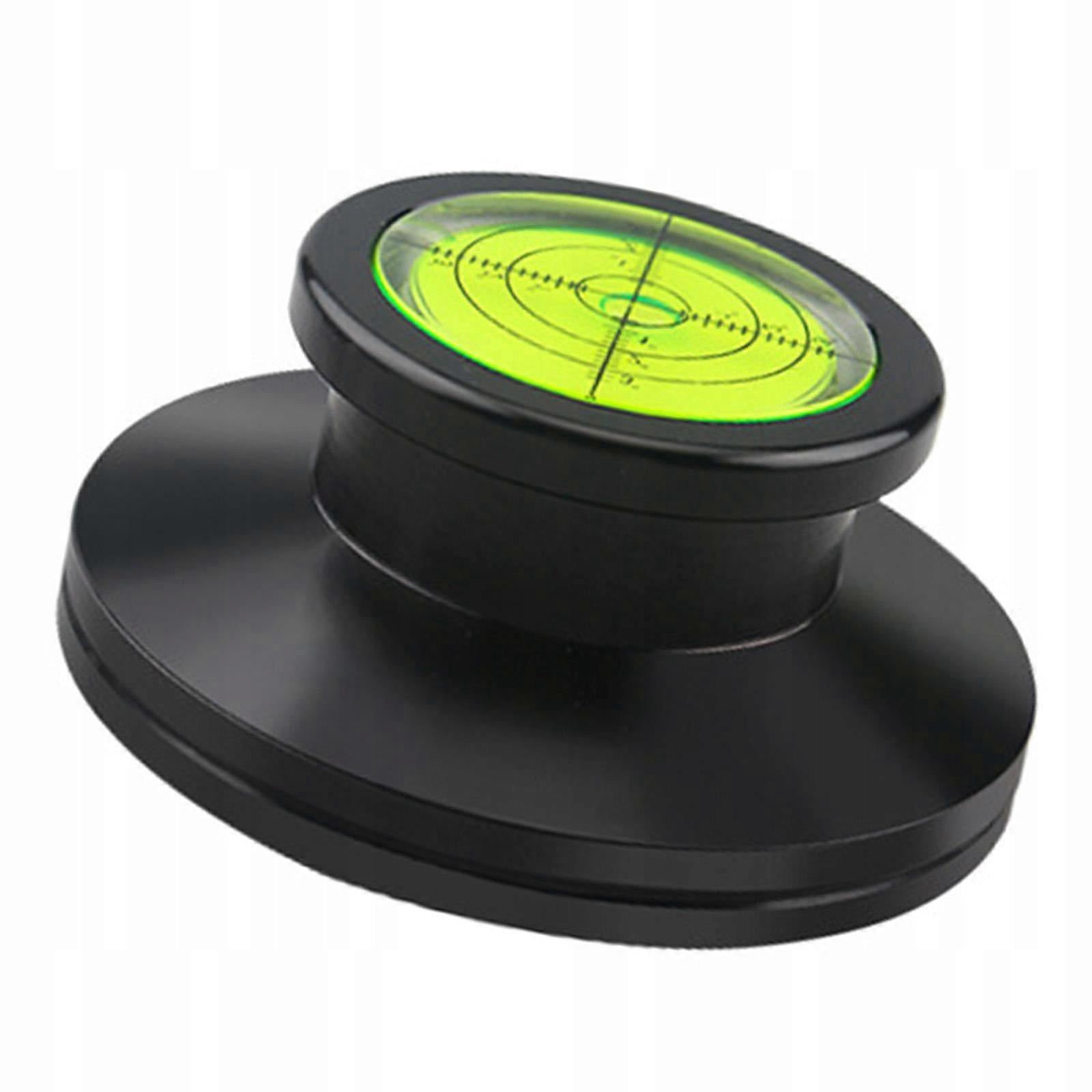 Lp Vinyl Disc Stabilizer Turntable Record Weight Bubble Level Soft Black