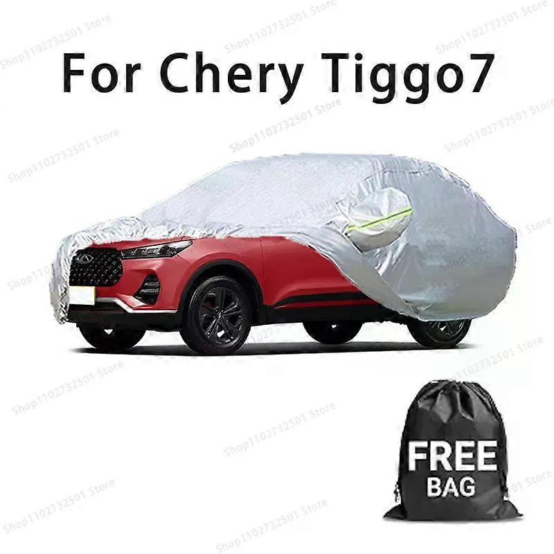 Κάλυμμα αυτοκινήτου Για Chery Tiggo7 Πλήρες κάλυμμα Αδιάβροχο κάλυμμα προστασίας από τον ήλιο Αξεσουάρ αυτοκινήτων ανθεκτικά στις γρατσουνιές