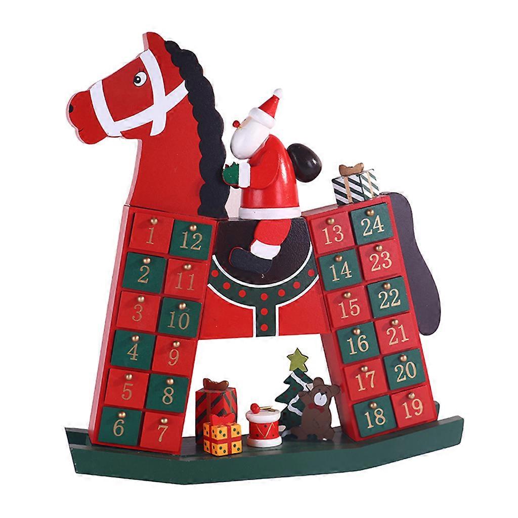 クリスマスカウントダウンカレンダーサンタ乗馬かわいいアドベントボックスキリスト降誕宝箱カレンダー日記ギフトボックスに来る